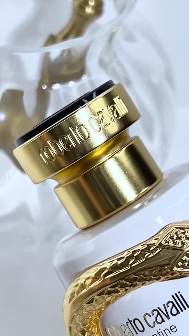 Instagram post by @marriumsshah for Roberto Cavalli. Caption reads: There’s something about Roberto Cavalli Serpentine....