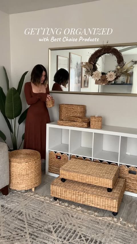 Instagram post by @runningwwild for Best Choice Products. Caption reads: Getting organized with the most beautiful products....