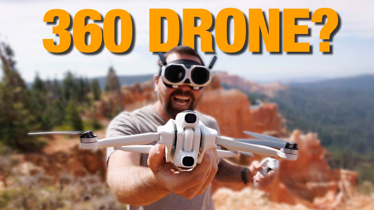 YouTube post by @JevenDovey for Skillshare. Caption reads: Antigravity A1 - First 8K 360 DRONE & its WILD!.
