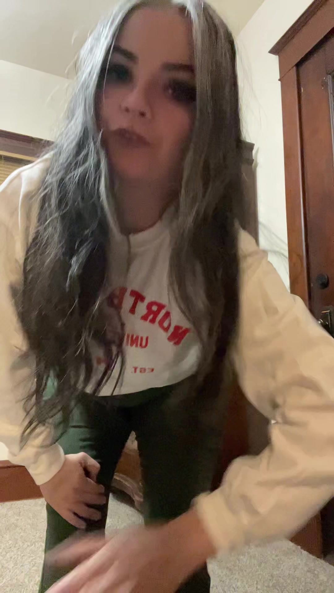 TikTok post by @creepykatrina for Willow Boutique. Caption reads: @Willow Boutique 🖤✨.