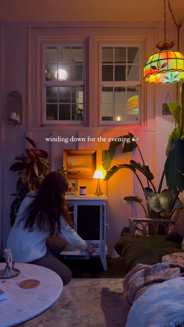 Instagram post by @goldenhourabode for Liquid IV. Caption reads: romanticizing my evenings at home with a cozy cup....