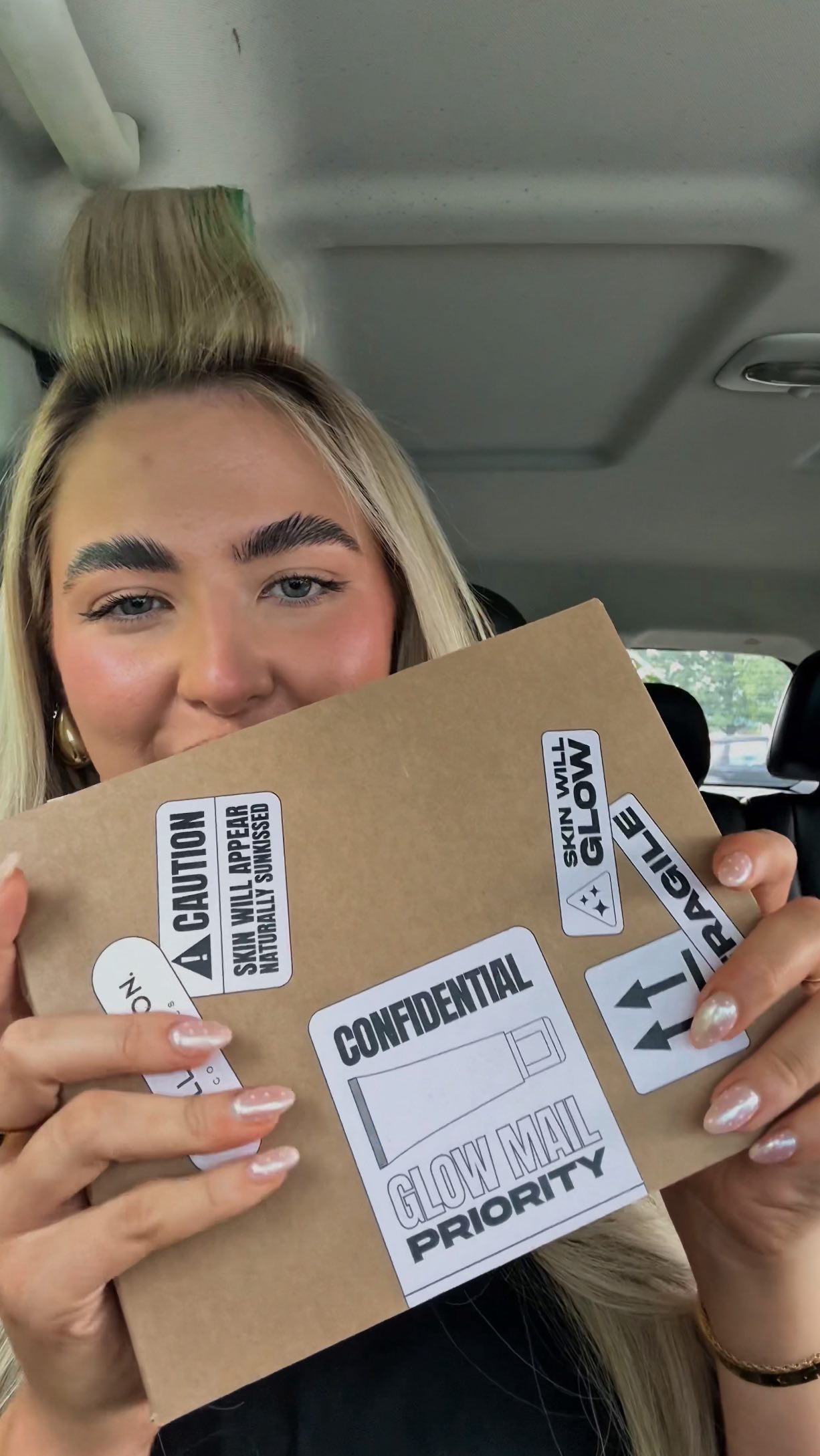 Instagram post by @lucyconlann for Collection Cosmetics. Caption reads: The most confidential drop just landed 👀💌✨ and I....