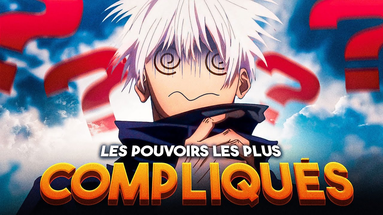 YouTube post by @Mangalkor for Instant Gaming. Caption reads: 6 POUVOIRS TROP COMPLIQUÉS des MANGAS et ANIMES !....