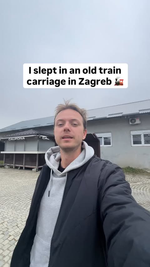 Instagram post by @lukepatrickh for Saily. Caption reads: Sleeping in an old Yugo train 🚂 

Recently I....