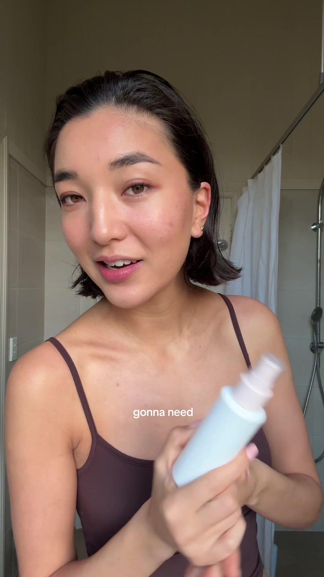 TikTok post by @shan.kerr for First Aid Beauty. Caption reads: [...] put in this spray but I’m obsessed @First....
