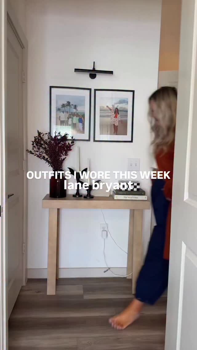 Instagram post by @ashleyyrobo for Lane Bryant. Caption reads: Everything I wore this week from @lanebryant !....