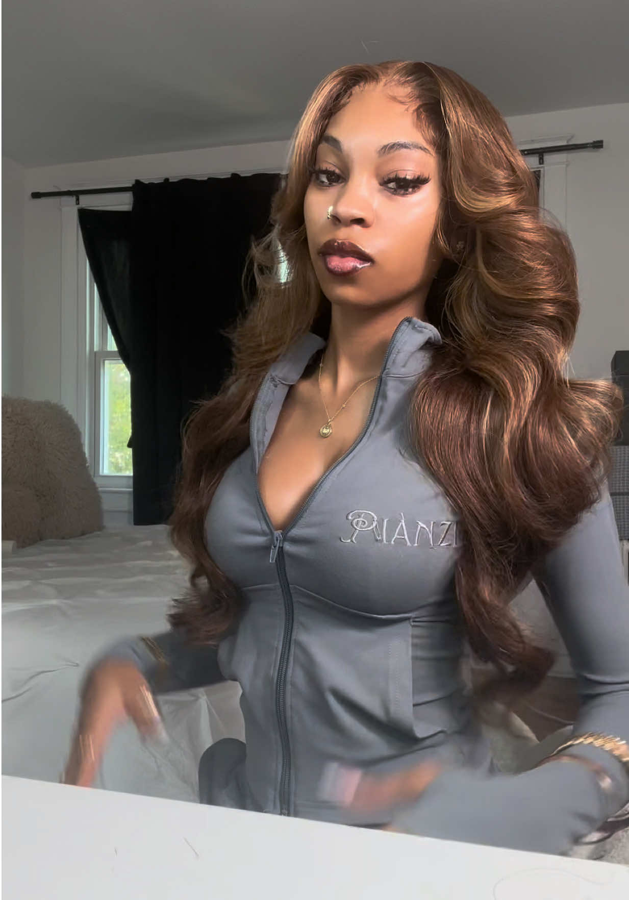TikTok post by @dollya.c for Cute Bein Hair Shop. Caption reads: [...] is linked in my storefront! @Cute Bein Hair....