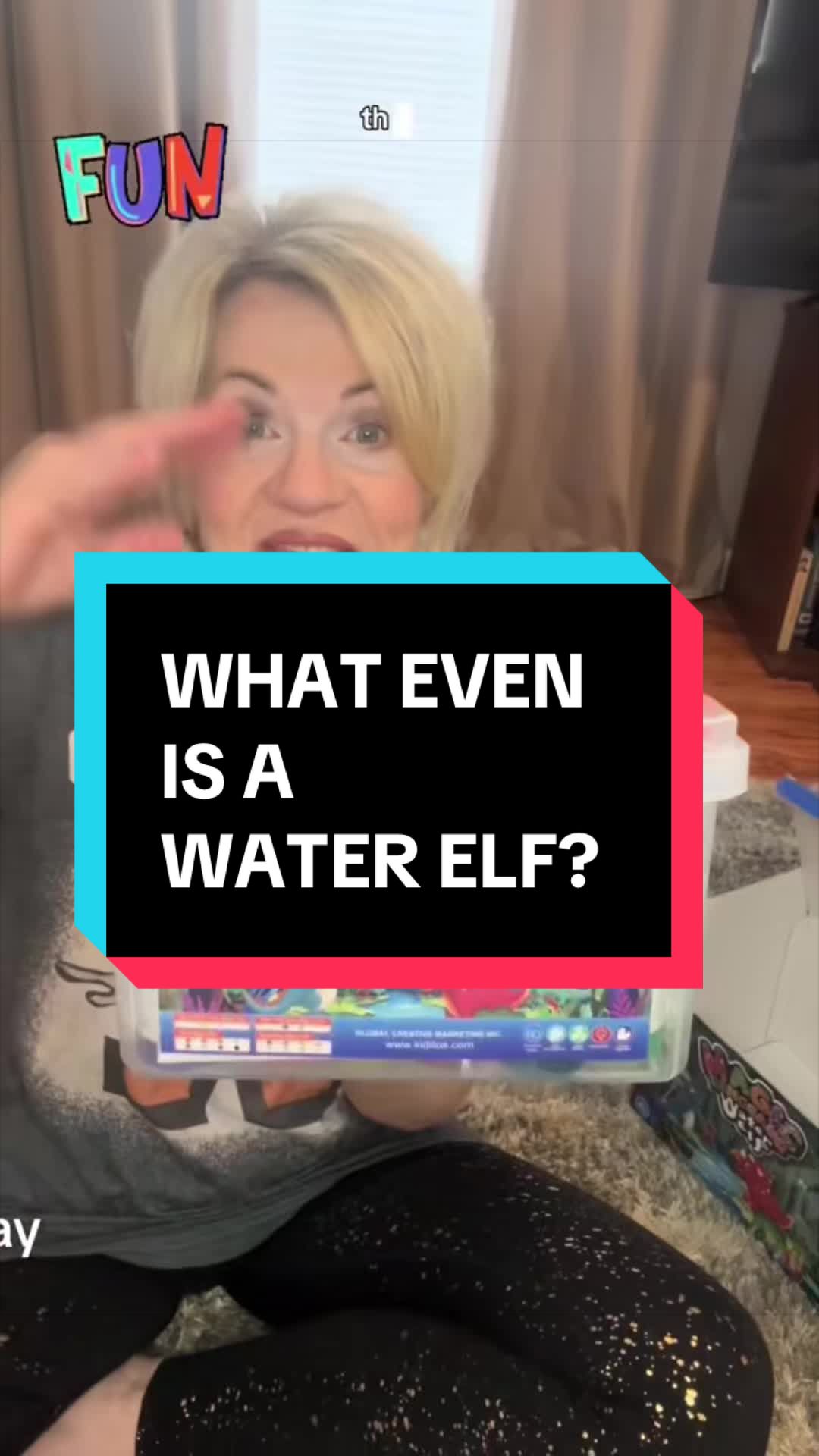 TikTok post by @diditheslp for Kiditos. Caption reads: This cool water elves craft kit from @Kiditos....