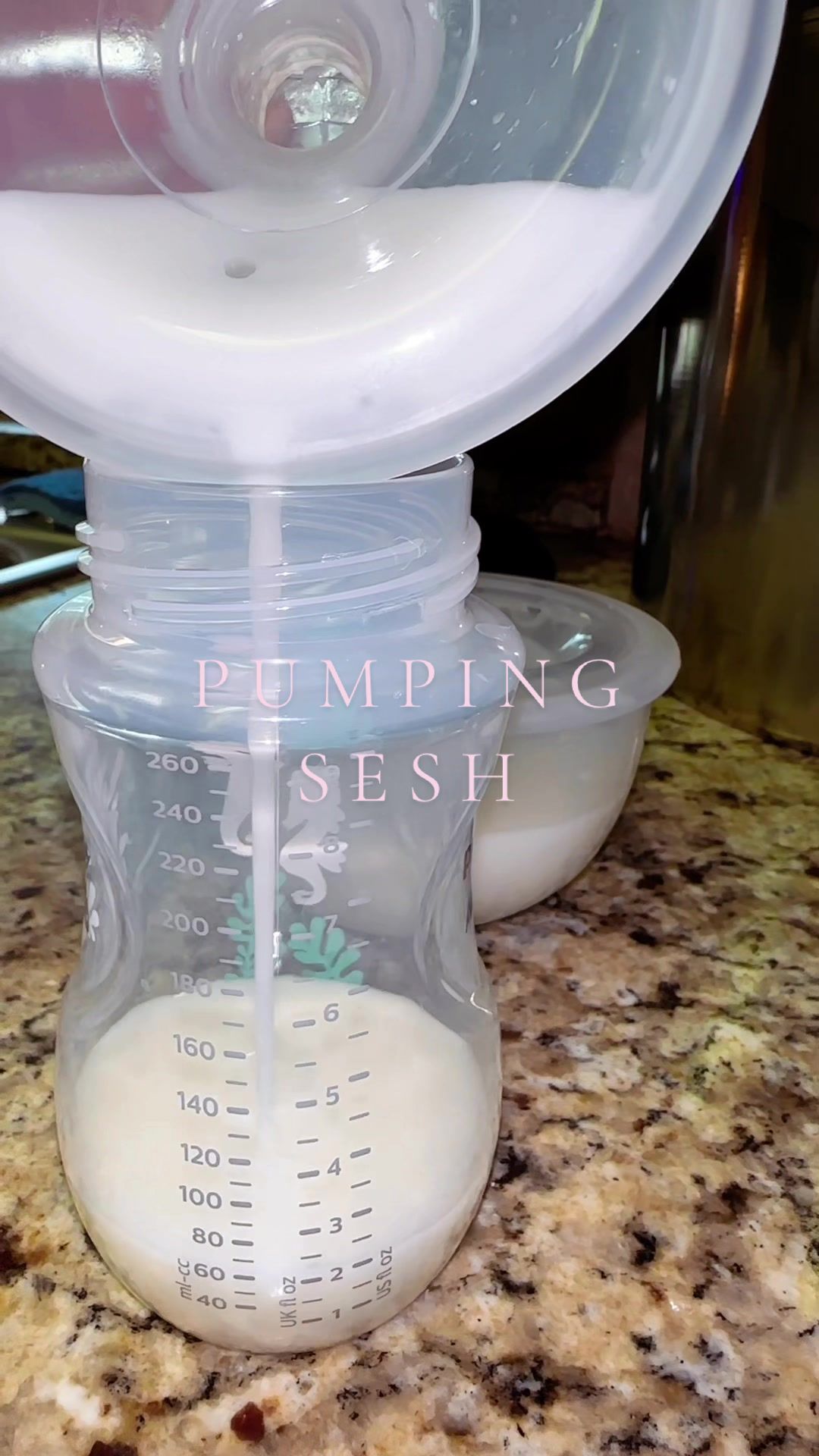 TikTok post by @brooklynnkayyy for Momcozy. Caption reads: [...] of the day pump using my @Momcozy Official....