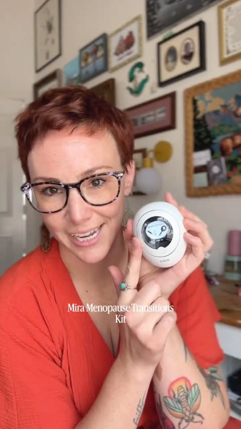 Instagram post by @stayathomejackie for Mira Fertility. Caption reads: I’m through with second guessing my way through my....