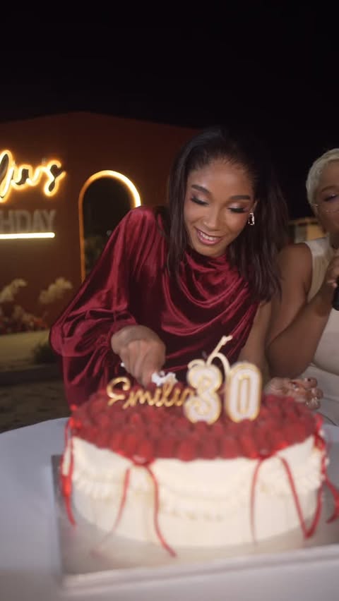 Instagram post by @emiliaziehi for Moët & Chandon. Caption reads: Had an amazing time celebrating my big 30th....