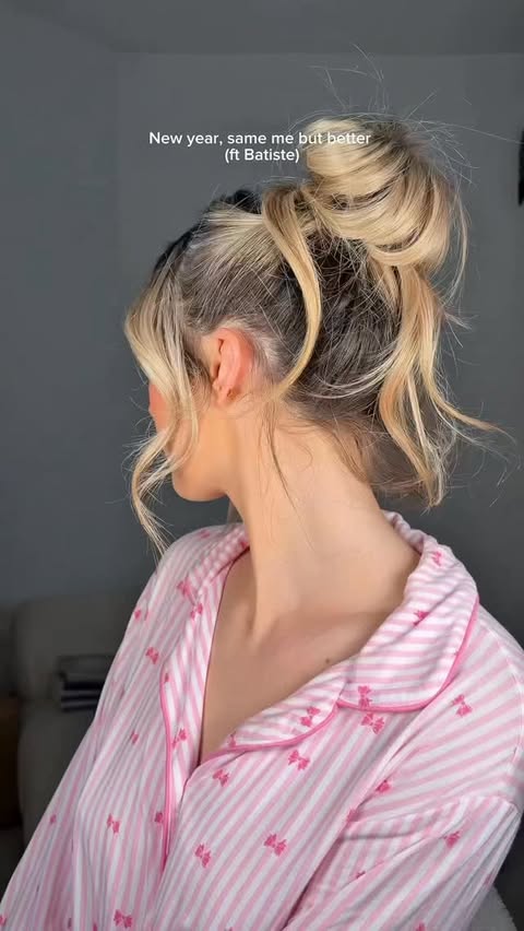 Instagram post by @4ll3gr4a for Batiste. Caption reads: New year ready with @batiste_hair✨ AD.