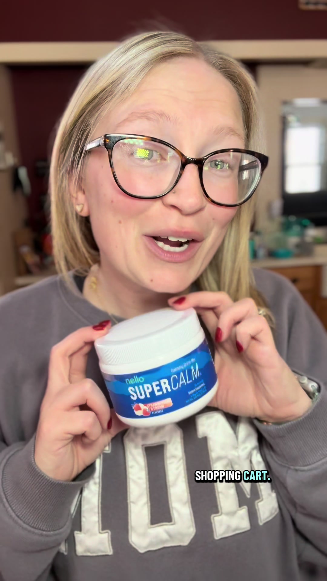 TikTok post by @vsternau for drinknello. Caption reads: @Drink Nello is a must try. #nello #calming....