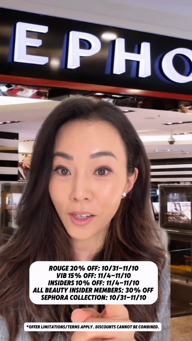 Instagram post by @thedavisstandard for Summer Fridays. Caption reads: The Sephora Savings Event is live and everything....