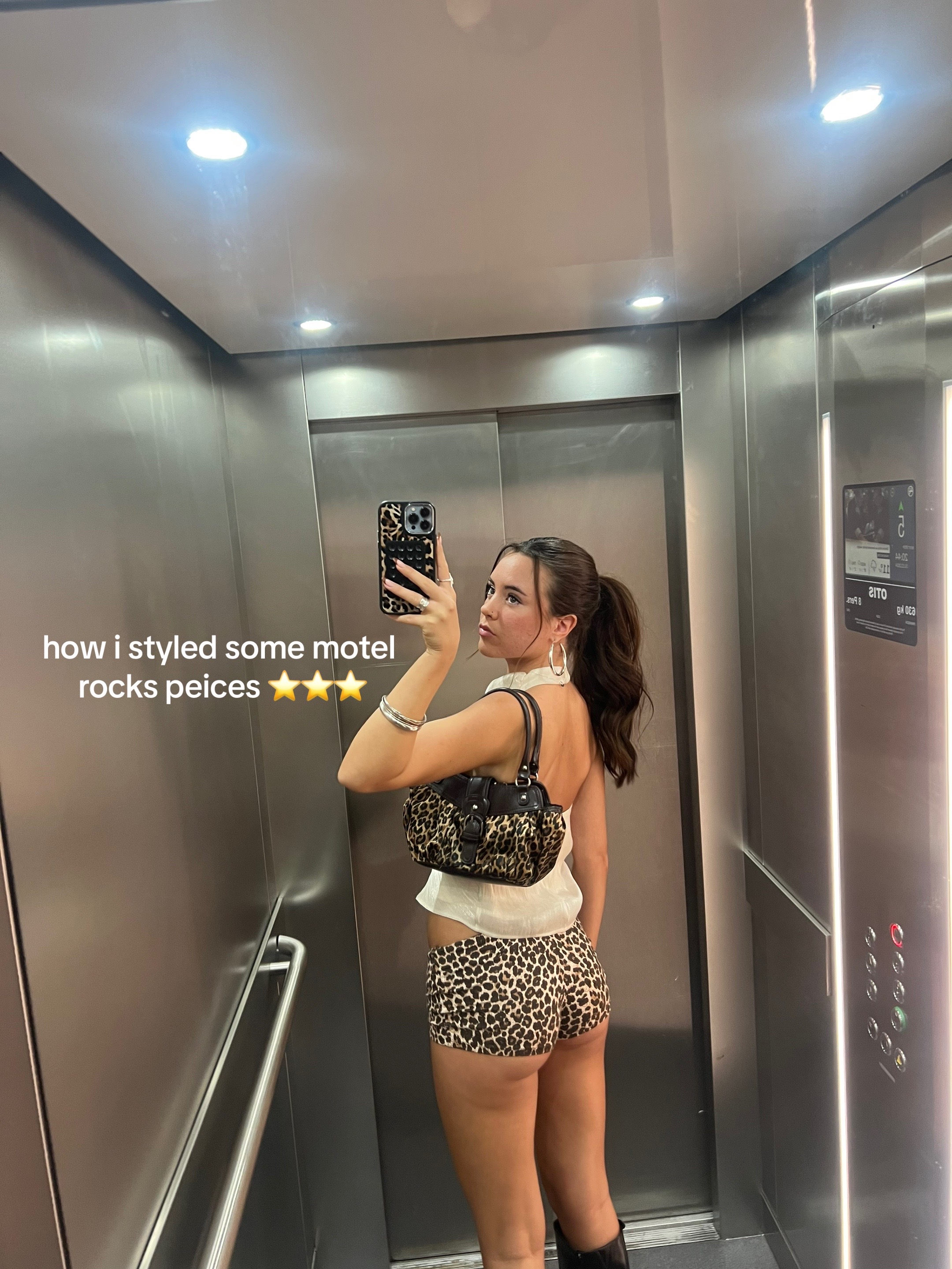 TikTok post by @scarlysspam111 for MOTEL. Caption reads: thank uuu @MOTEL #motelrocks #gifted.