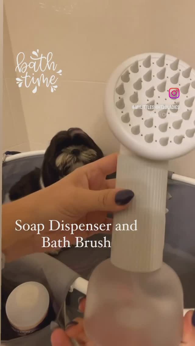 Instagram post by @mylittleshihtzuladies for Uahpet. Caption reads: I love this product! Washing 3 dogs is not easy,....