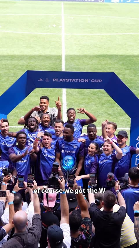 Instagram post by @stephaniae for PlayStation. Caption reads: Team @playstation newest footballer reporting for....