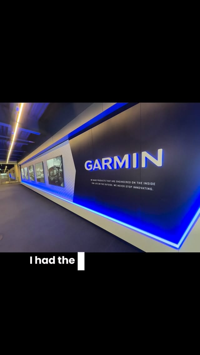 Instagram post by @glutenfreerunner06 for Garmin. Caption reads: Here’s a little recap from my time at the @garmin....