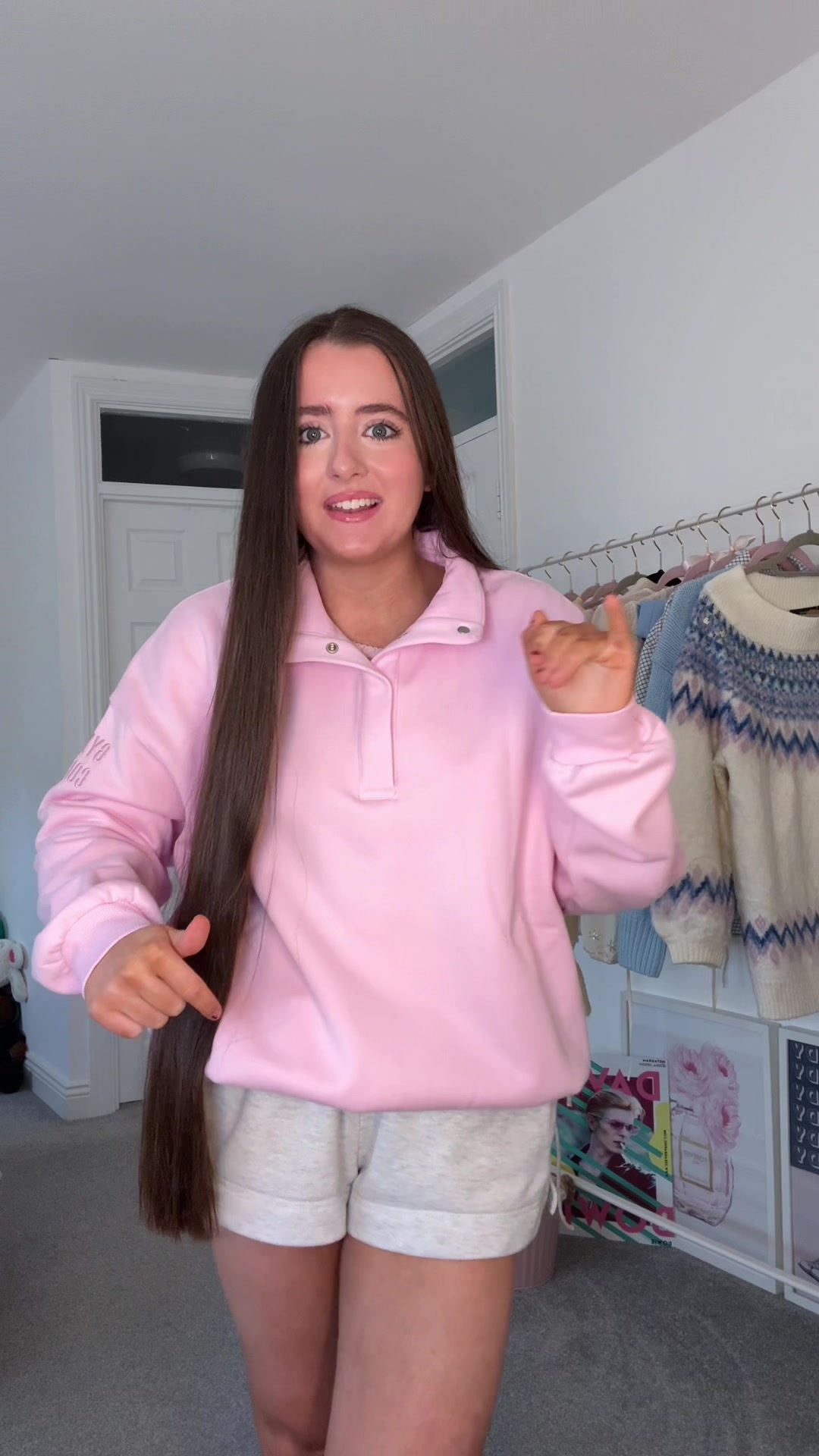 TikTok post by @aussie_wannabes for Gym+Coffee. Caption reads: This fleece has my heart🥹💕it’s on sale AND....