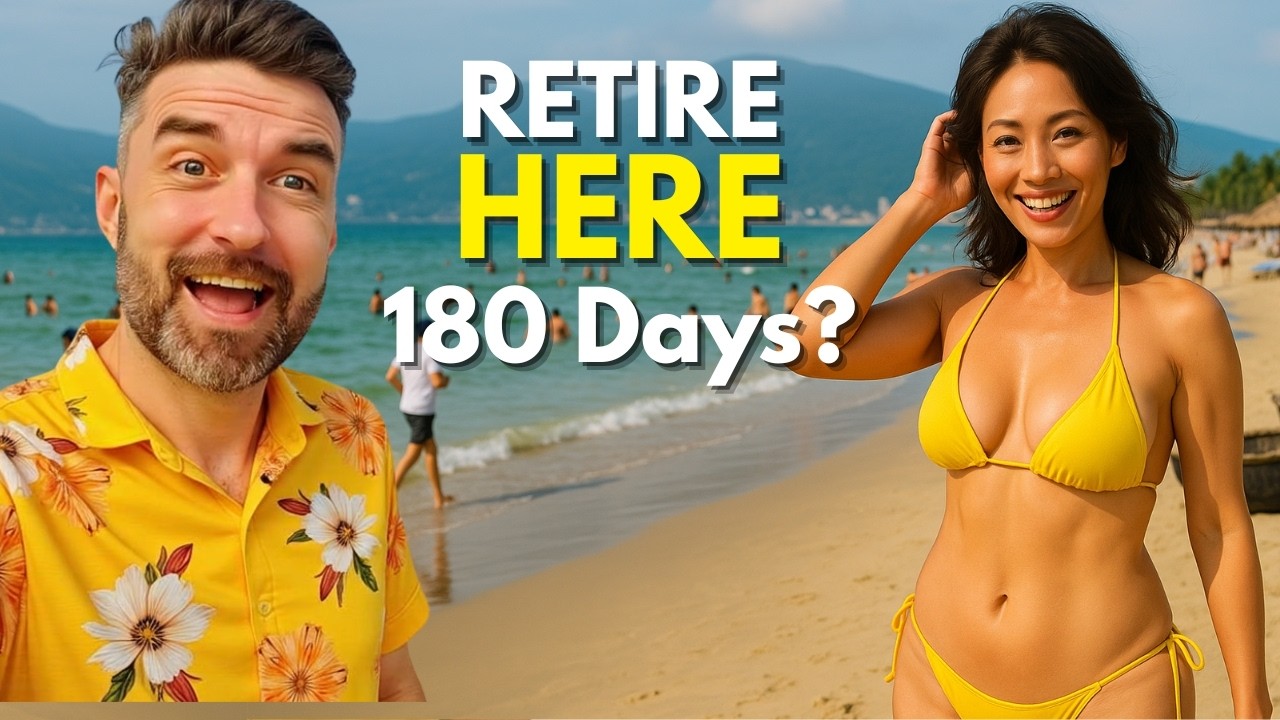 YouTube post by @evan_eh for Coinbase. Caption reads: Retiring in VIETNAM Part-time (Without Going ALL....