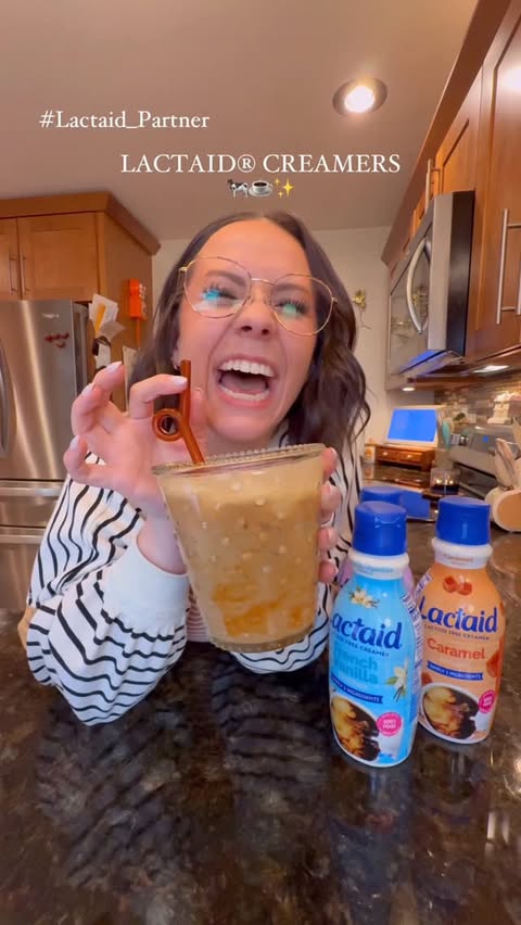 Instagram post by @jenna_bariatricbestie for LACTAID. Caption reads: [...] but ALL the creamy goodness. thank you....