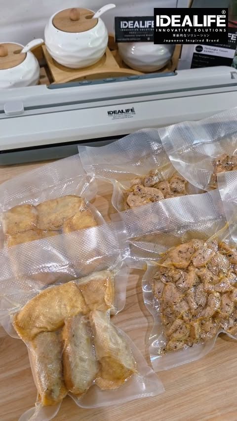 Instagram post by @idealifeonline.resep for idealifeonline. Caption reads: Food Vacuum Sealer

✅ IDEALIFE
Food Vacum Sealer....