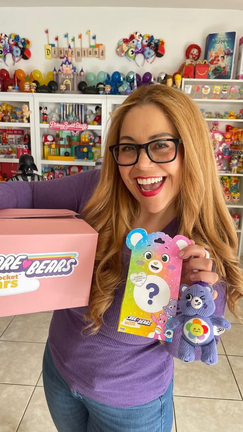 Instagram post by @disneysweetstuff for Care Bears. Caption reads: Care Bears⭐️Pocket Stars🩷🧡💛💚🩵💜 @carebears....