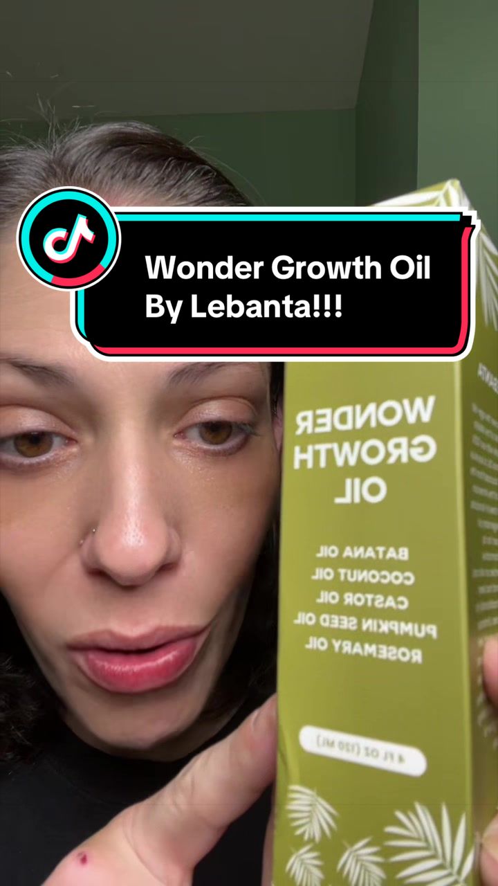 TikTok post by @kaylinmhart1987 for Lebanta Haircare. Caption reads: [...] #rosemaryoil #castoroilforhair @Lebanta....