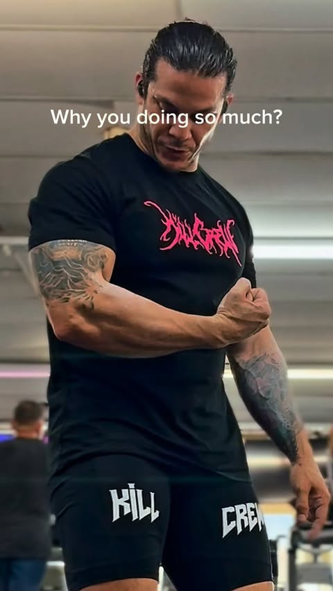 Instagram post by @legendary_pasos for FLEX Magazine. Caption reads: We work all day.
We get beat up by life, by work,....