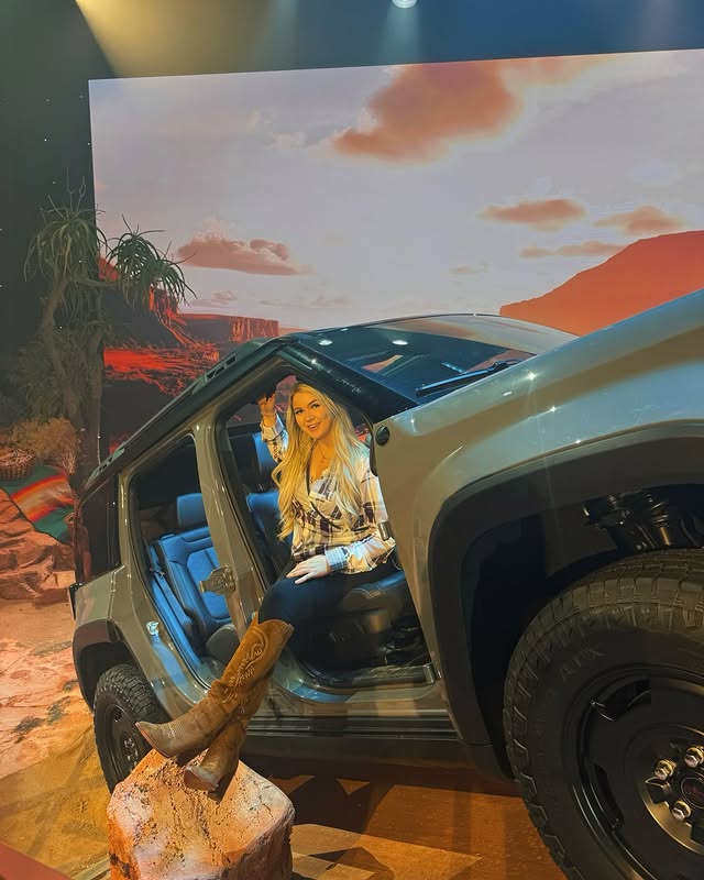 Instagram post by @hurricanefelton for Jeep. Caption reads: @jeep you have my attention. I never thought I’d....