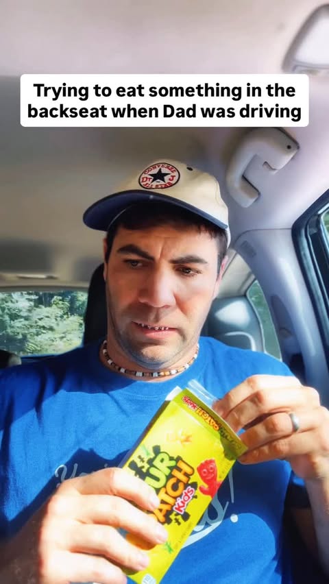 Instagram post by @jon.thedad for Sour Patch Kids. Caption reads: The man was gonna get his snack tax, no two ways....