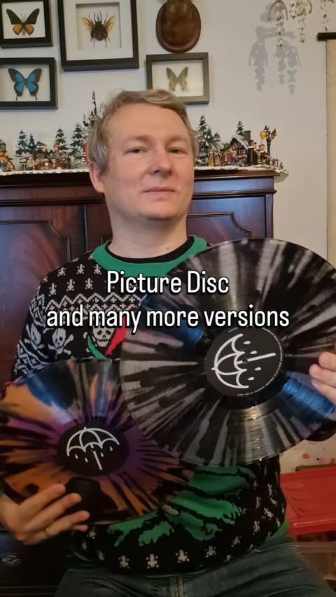 Instagram post by @martin_g_metal for Sony Music. Caption reads: [...] in many cool vinyl versions by @sonymusicde....