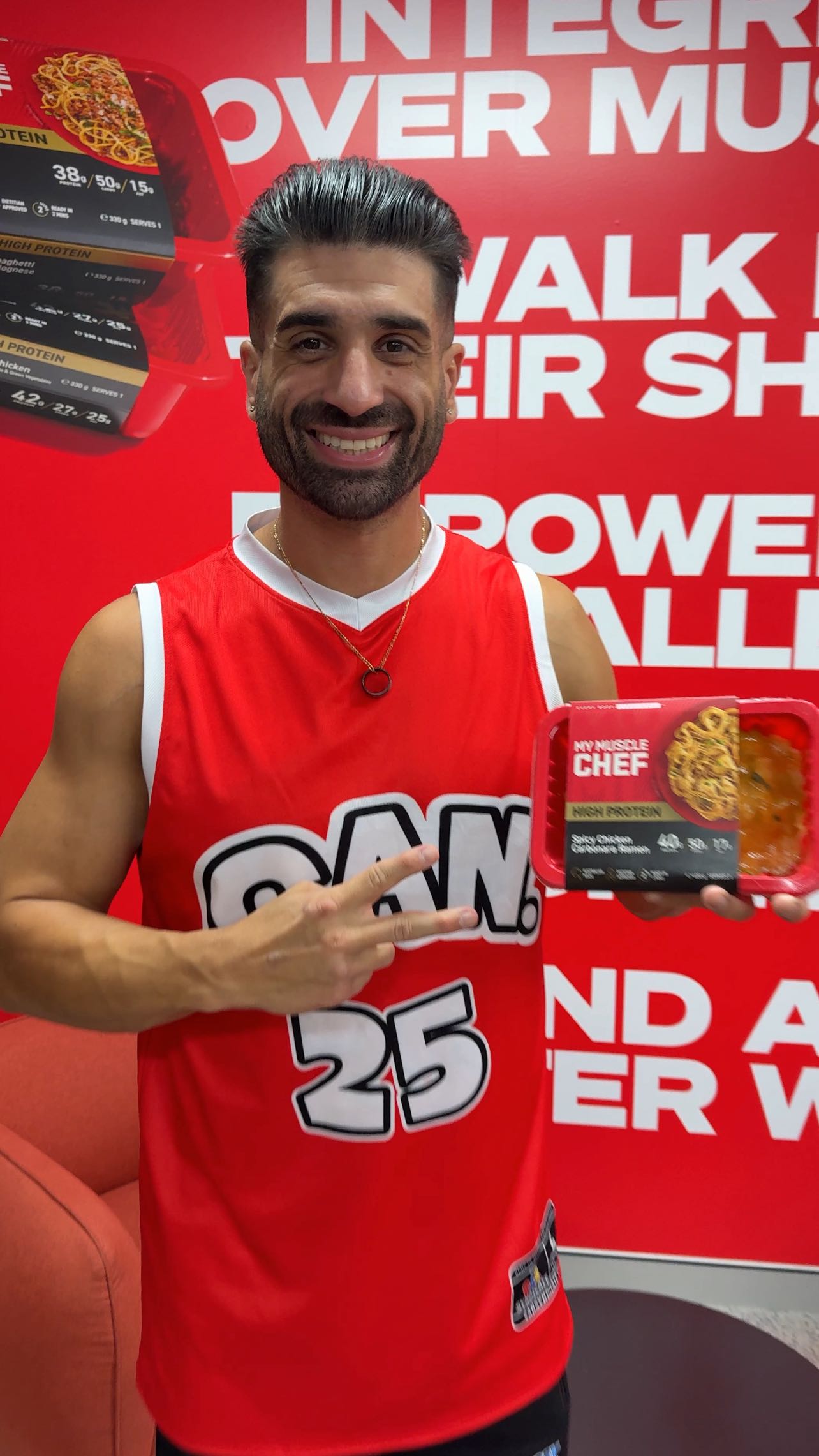 Instagram post by @jwebby_can.eat for My Muscle Chef. Caption reads: POV: Your wife asks you to “get anything for....