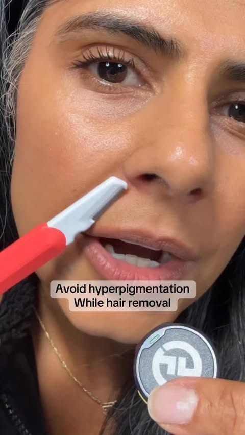 Instagram post by @kirtitewani for Dieuxskin. Caption reads: Hair removal tutorial

The moisturizer is from....