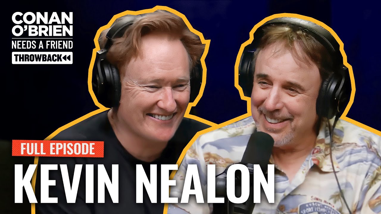 YouTube post by @TeamCoco for Miller Lite. Caption reads: Kevin Nealon (FULL EPISODE) | Conan O'Brien Needs....