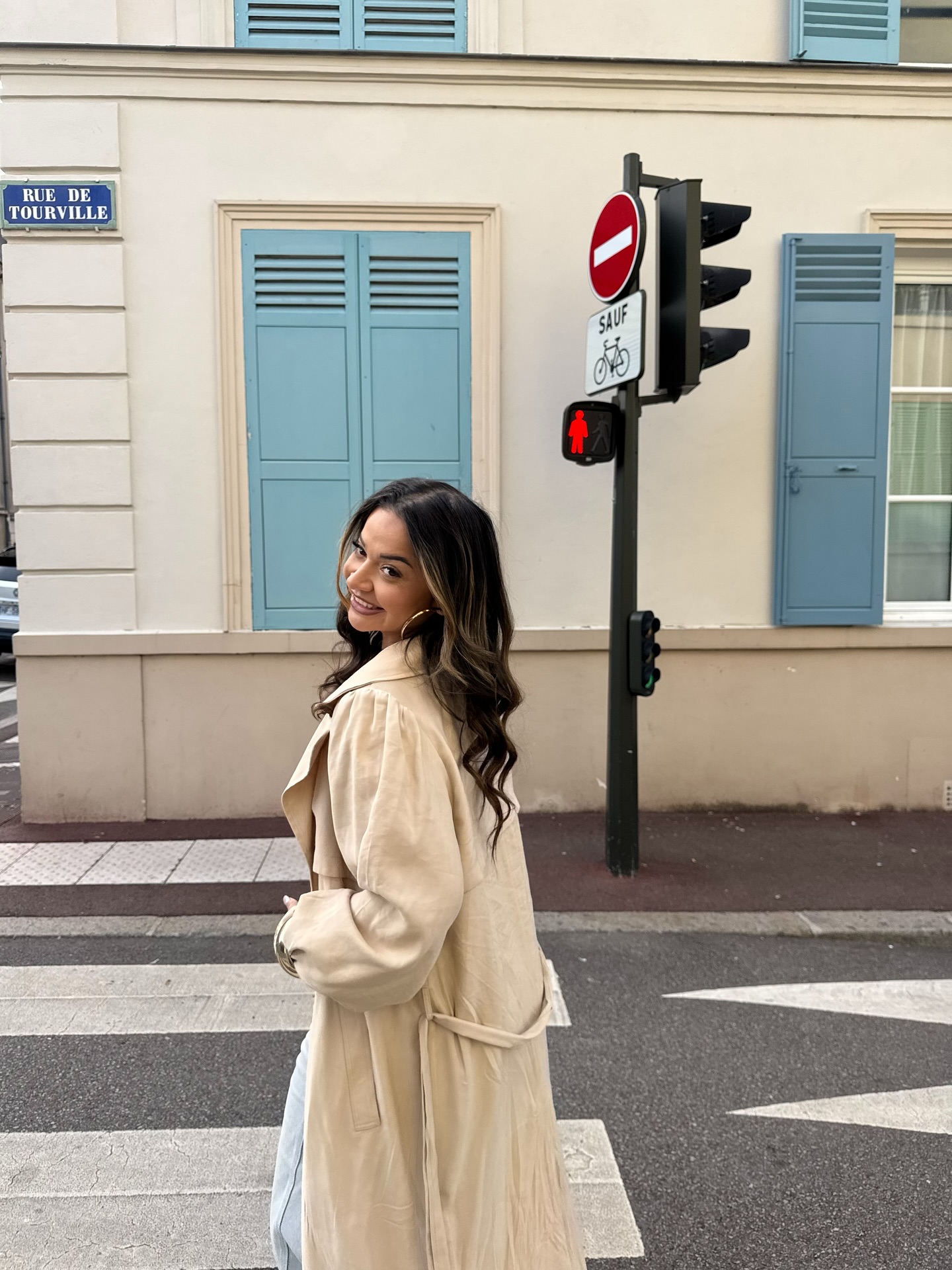 Instagram post by @mclgirl_ for JW PEI. Caption reads: 𝐒𝐔𝐍𝐃𝐀𝐘 𝐁𝐄𝐒𝐓 🧸🩵
trench @saaj_paris ✨.