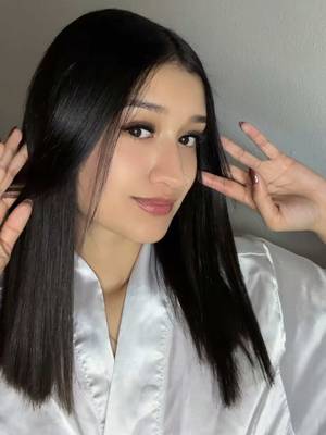 TikTok post by @ejnavaa for Slopehill. Caption reads: simplifying my hair routine with the @Slopehill....