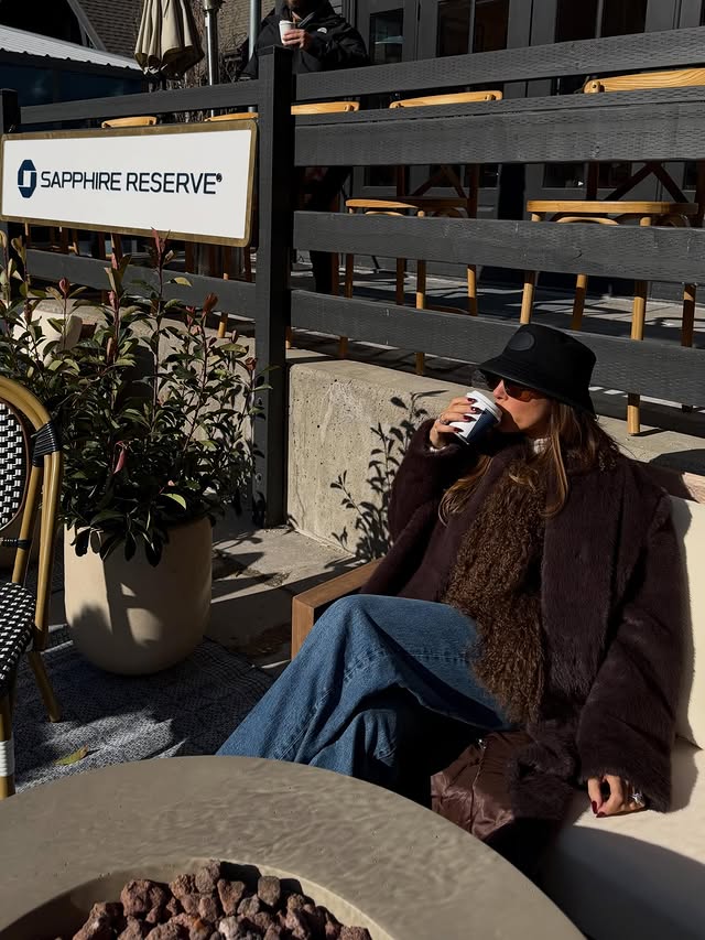 Instagram post by @campbellhuntpuckett for Chase Sapphire. Caption reads: [...] the 2026 Sundance Film Festival with Chase....