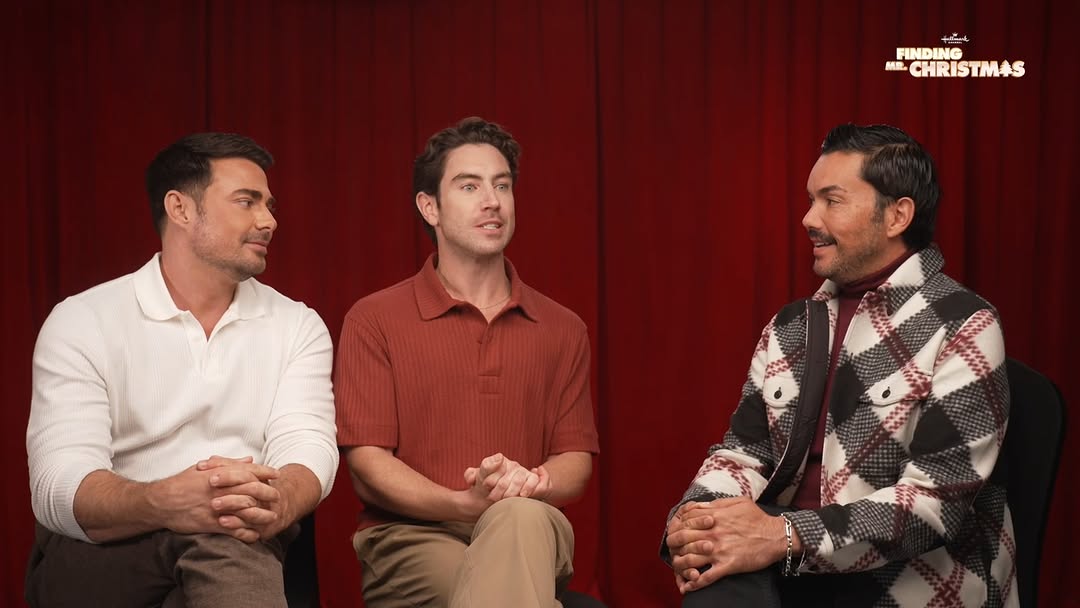 Instagram post by @mrrobbiesimpson for GLAAD. Caption reads: Our @anthonyramosah chats with #FindingMrChristmas....