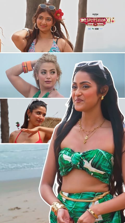 Instagram post by @sadhaafshankar for JioCinema. Caption reads: Cute looks and bold moves 😉✨ The girls of Pyaar....