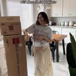 Instagram post by @runningwwild for Best Choice Products. Caption reads: Dining area makeover for Christmas! We added a....