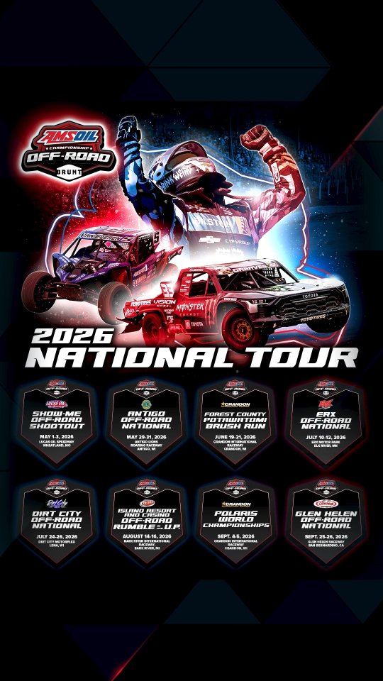 Instagram post by @champoffroad for AMSOIL INC. Caption reads: The wait is over! We are excited to announce the....