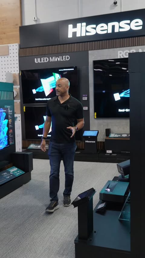 Instagram post by @dapoets42 for Best Buy. Caption reads: [...] and Dolby Vision Atmos. Head over to Best....