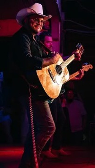 Instagram post by @joshweathersofficial for Kimes Ranch Jeans. Caption reads: Planning your NFR trip? Add the Acoustic Solo Josh....