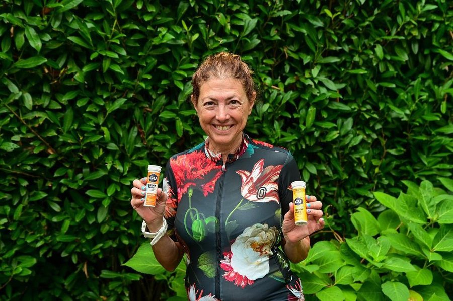 Instagram post by @hilarytopper for GU Energy Labs. Caption reads: I’m so honored that @guenergylabs will be....