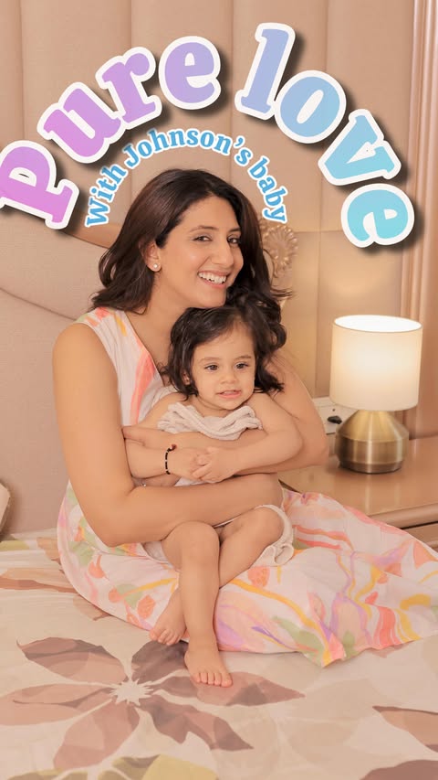 Instagram post by @arpitakahuja for Johnson’s Baby. Caption reads: [...] and gentle 🤍 That’s why I trust....