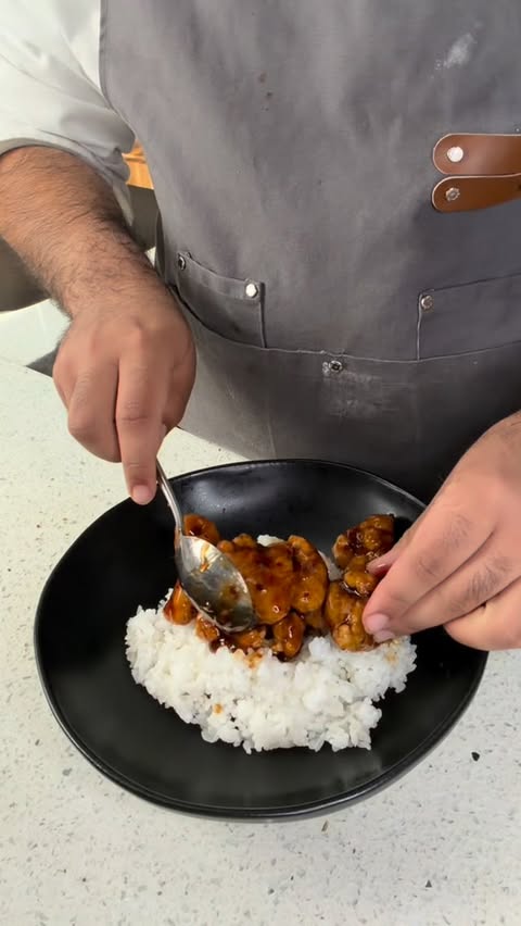 Instagram post by @daniel.elcook for InnovAsian Cuisine. Caption reads: Busy day with work + university, but still made it....