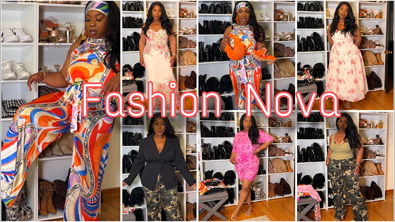 YouTube post by @MelissaDanielle for Fashion Nova. Caption reads: ‪@FashionNova‬ #Fashionnovacurve [...].