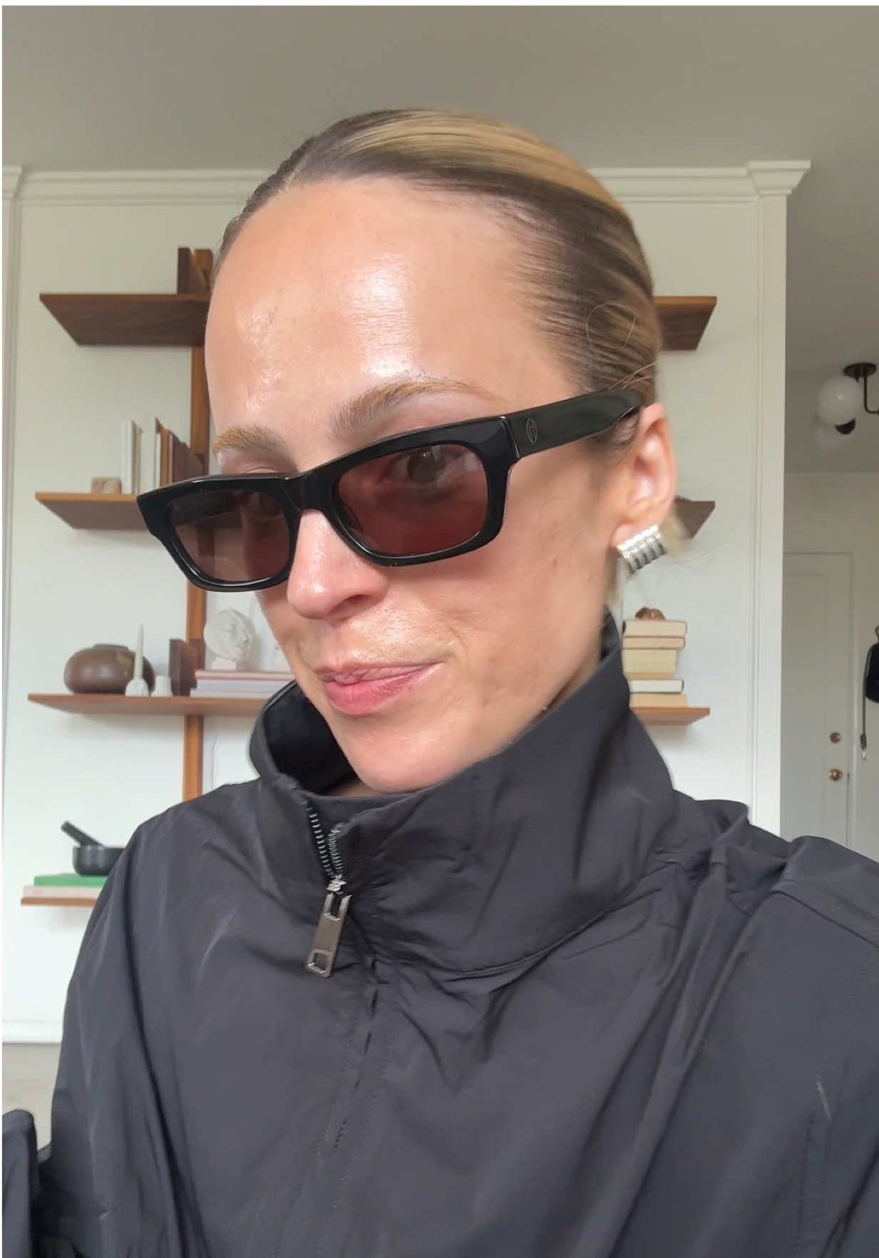 TikTok post by @chlobrud for Heaven Mayhem. Caption reads: [...] touch, the clemmie earrings from @HEAVEN....