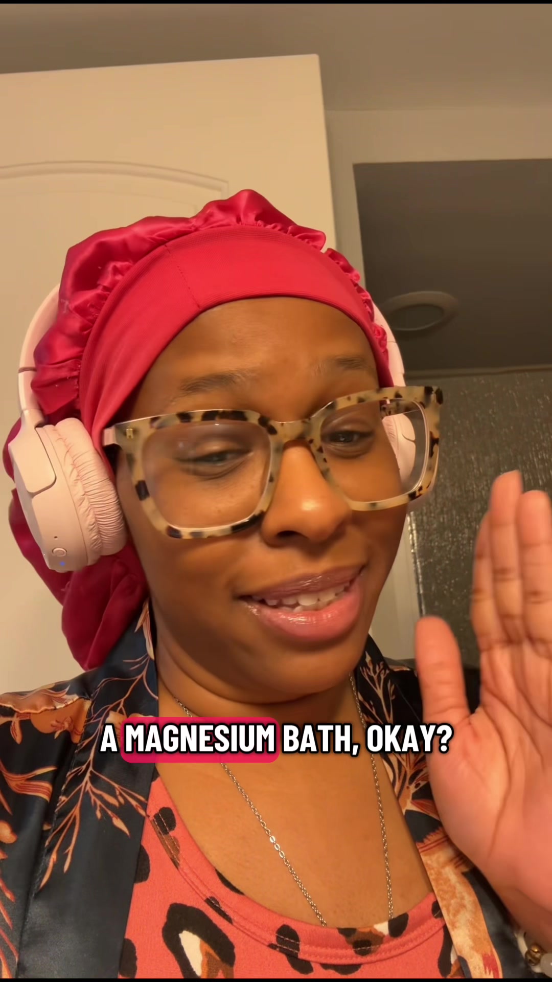TikTok post by @iamkenyaashanti for Enviromedica. Caption reads: [...] #magnesiumbathflakes #bodycaretips....
